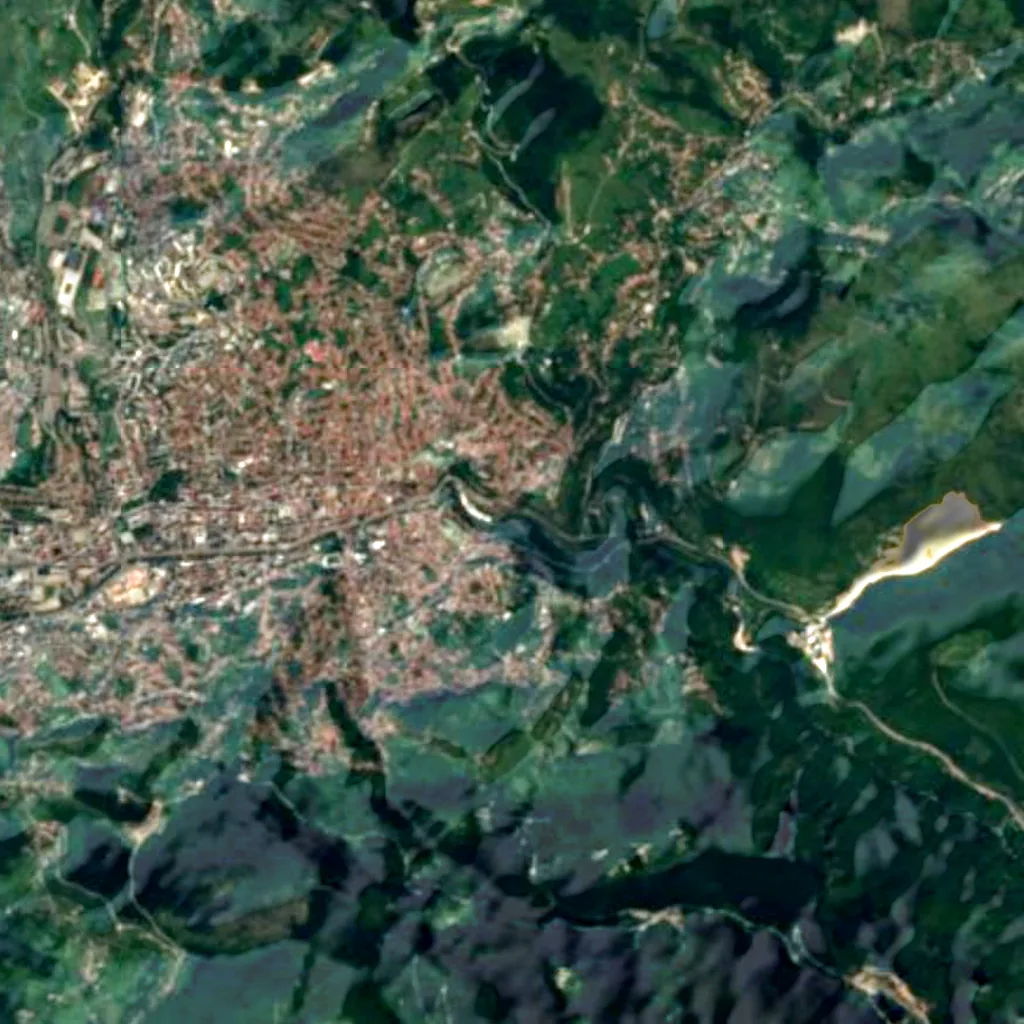 Ambassadors' Alley seen from above (Sentinel-2)