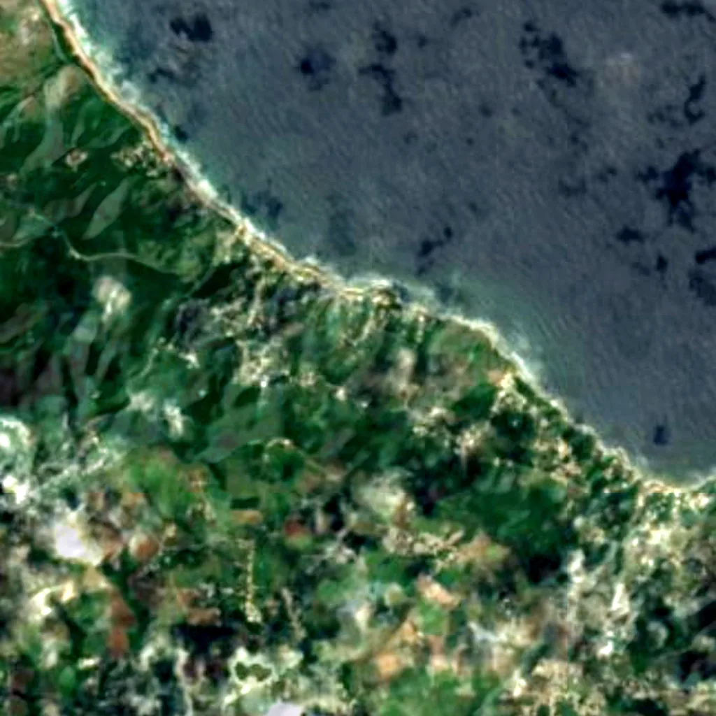 Andromeda Botanic Gardens seen from above (Sentinel-2)