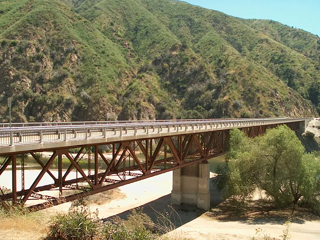 05 A Bridge On East Fork Road Over San Gabriel Reservoir