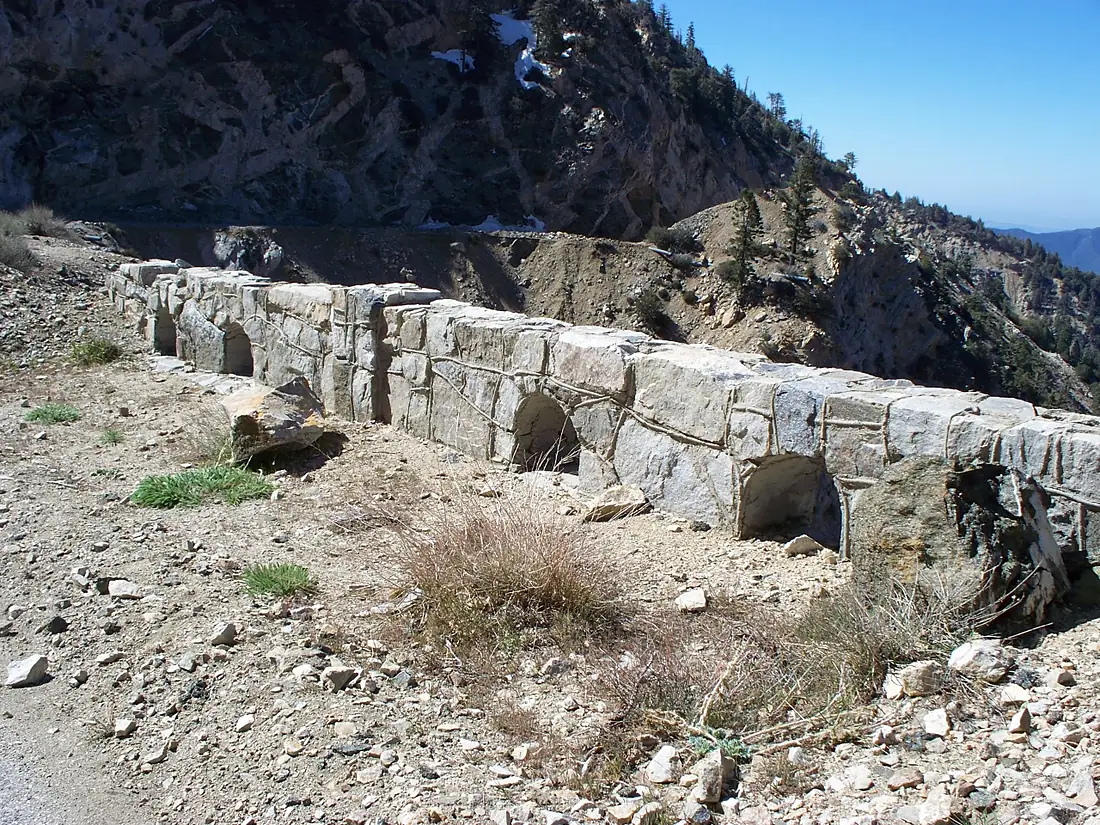 06 A Wall With Flood Holes On Cliff Edge
