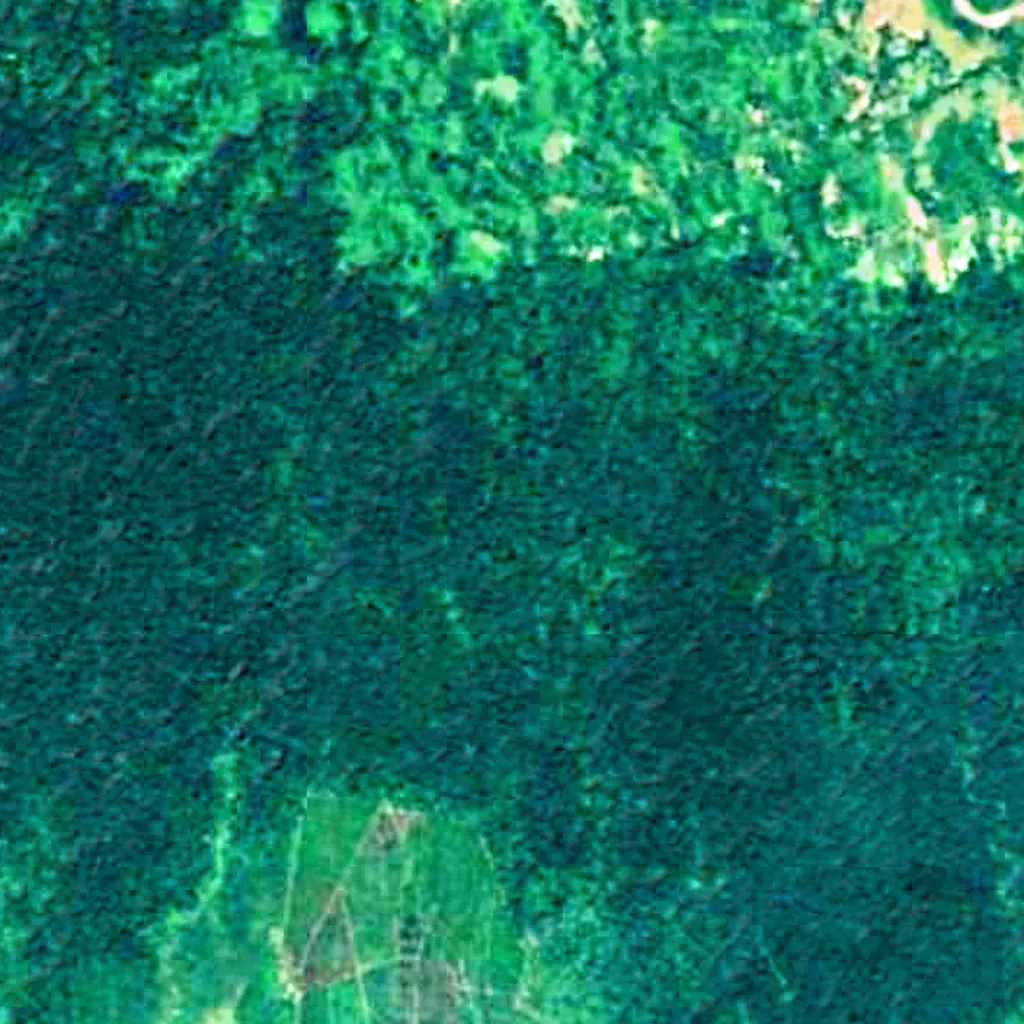 Behali Reserved Forest seen from above (Sentinel-2)