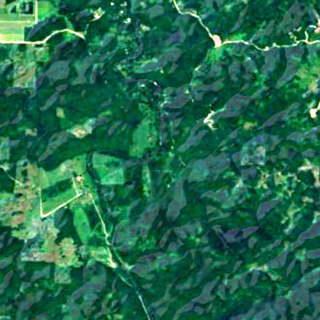 Belize Botanic Gardens seen from above (Sentinel-2)
