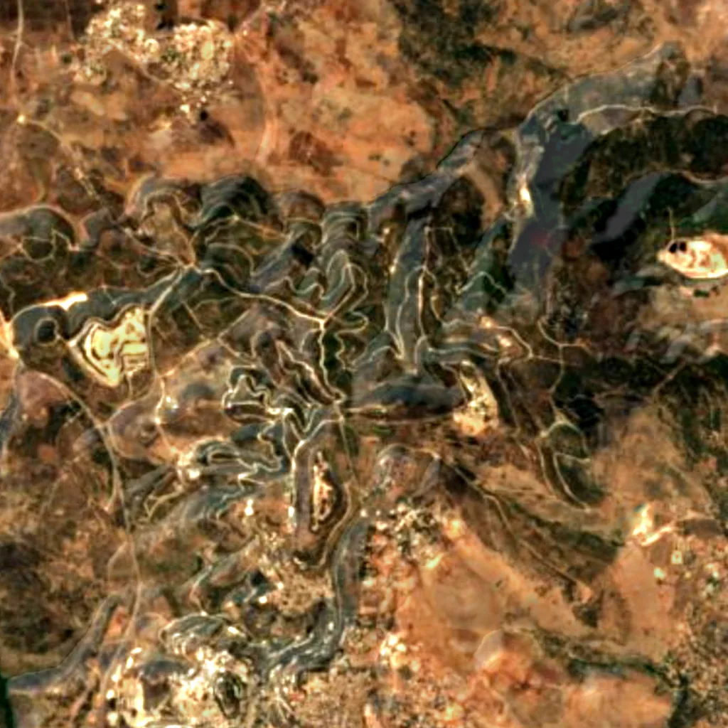 Birya forest seen from above (Sentinel-2)