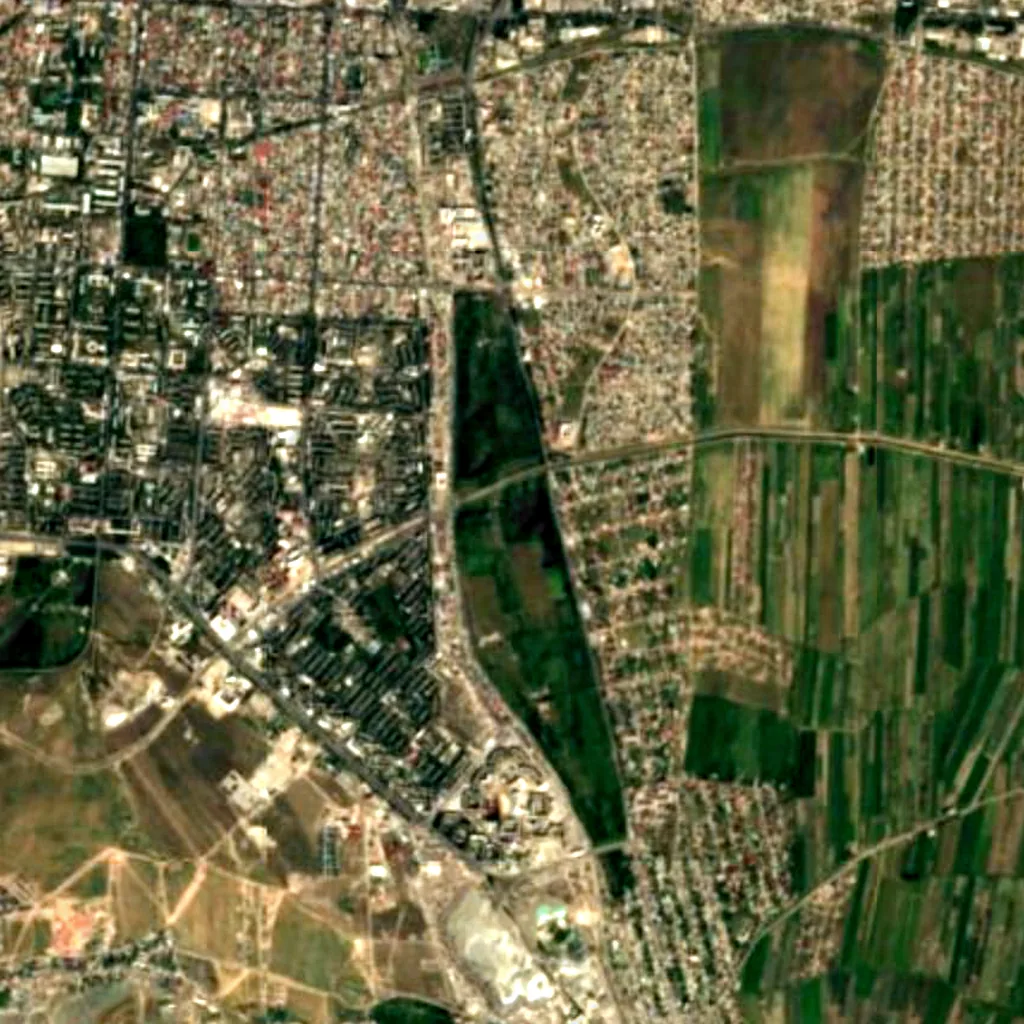 Bishkek Botanical Garden seen from above (Sentinel-2)