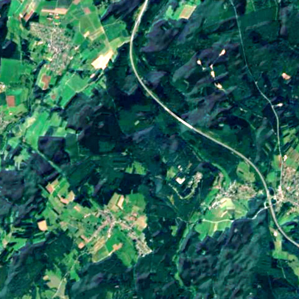 Black Forest High Forest seen from above (Sentinel-2)