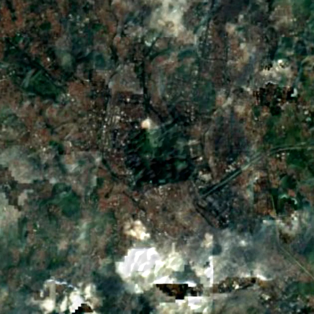 Bogor Botanical Gardens seen from above (Sentinel-2)