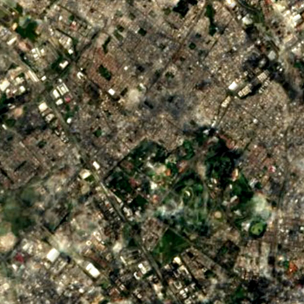 Bogotá Botanical Garden seen from above (Sentinel-2)