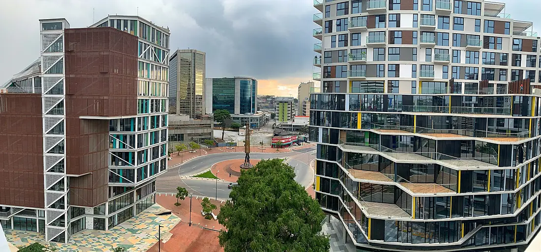 Buildings in zone 4 of Guatemala City