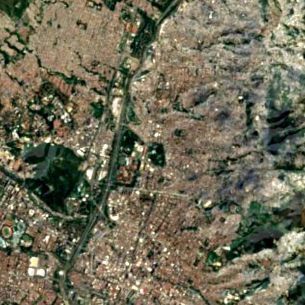 Botanical Garden of Medellín seen from above (Sentinel-2)