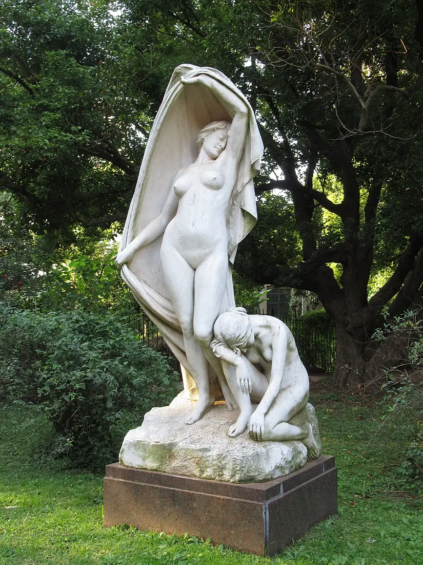 2019 Buenos Aires - El despertar de la naturaleza, estatua de Juan de Pari