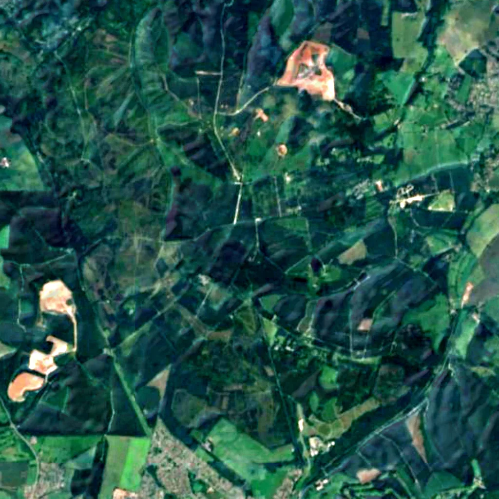 Cannock Chase seen from above (Sentinel-2)