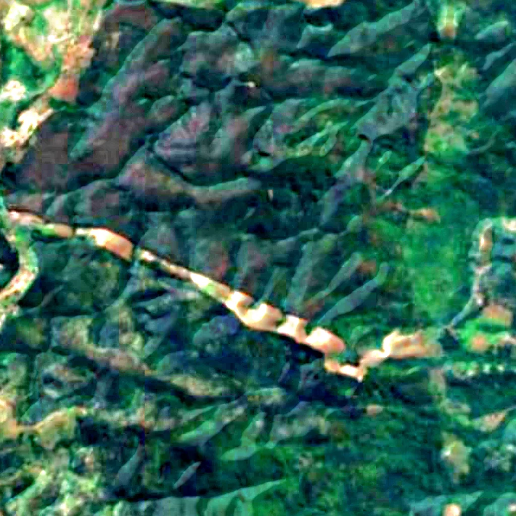 Chikangawa Forest Reserve seen from above (Sentinel-2)