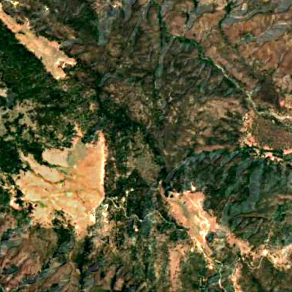 Cleveland National Forest seen from above (Sentinel-2)