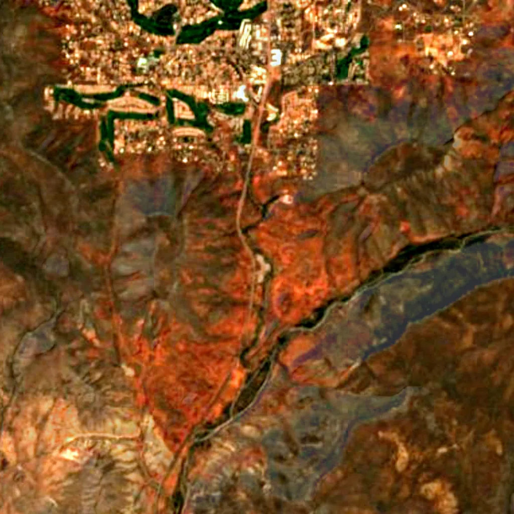 Coconino National Forest seen from above (Sentinel-2)