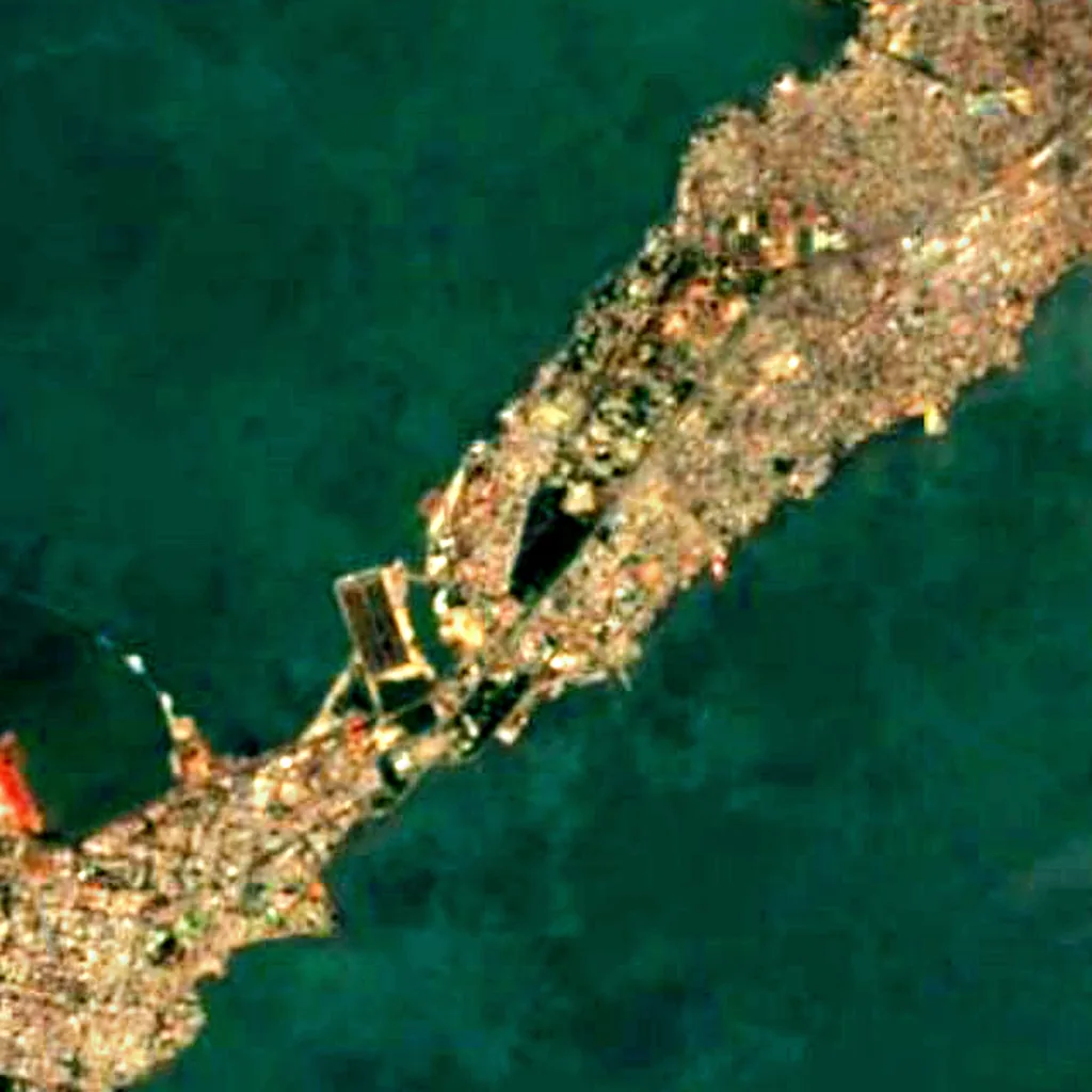 Conakry Botanical Garden seen from above (Sentinel-2)