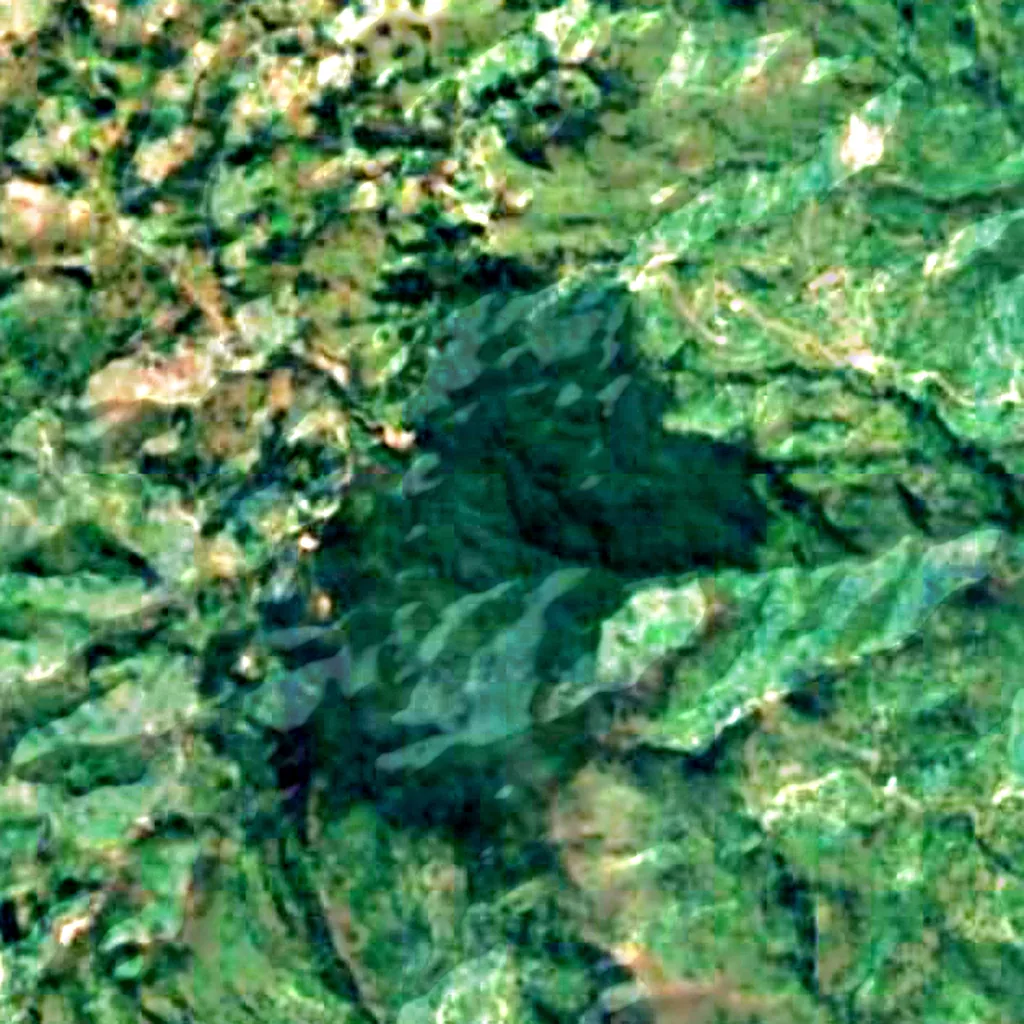 Cyamudongo Forest seen from above (Sentinel-2)