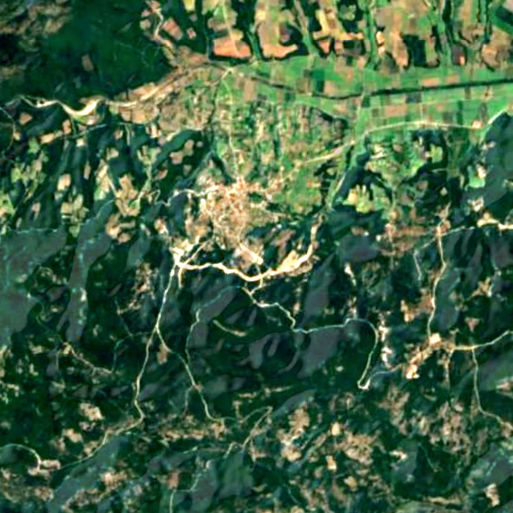 Dadia Forest seen from above (Sentinel-2)