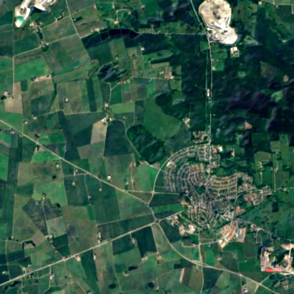 Dalby Söderskog National Park seen from above (Sentinel-2)