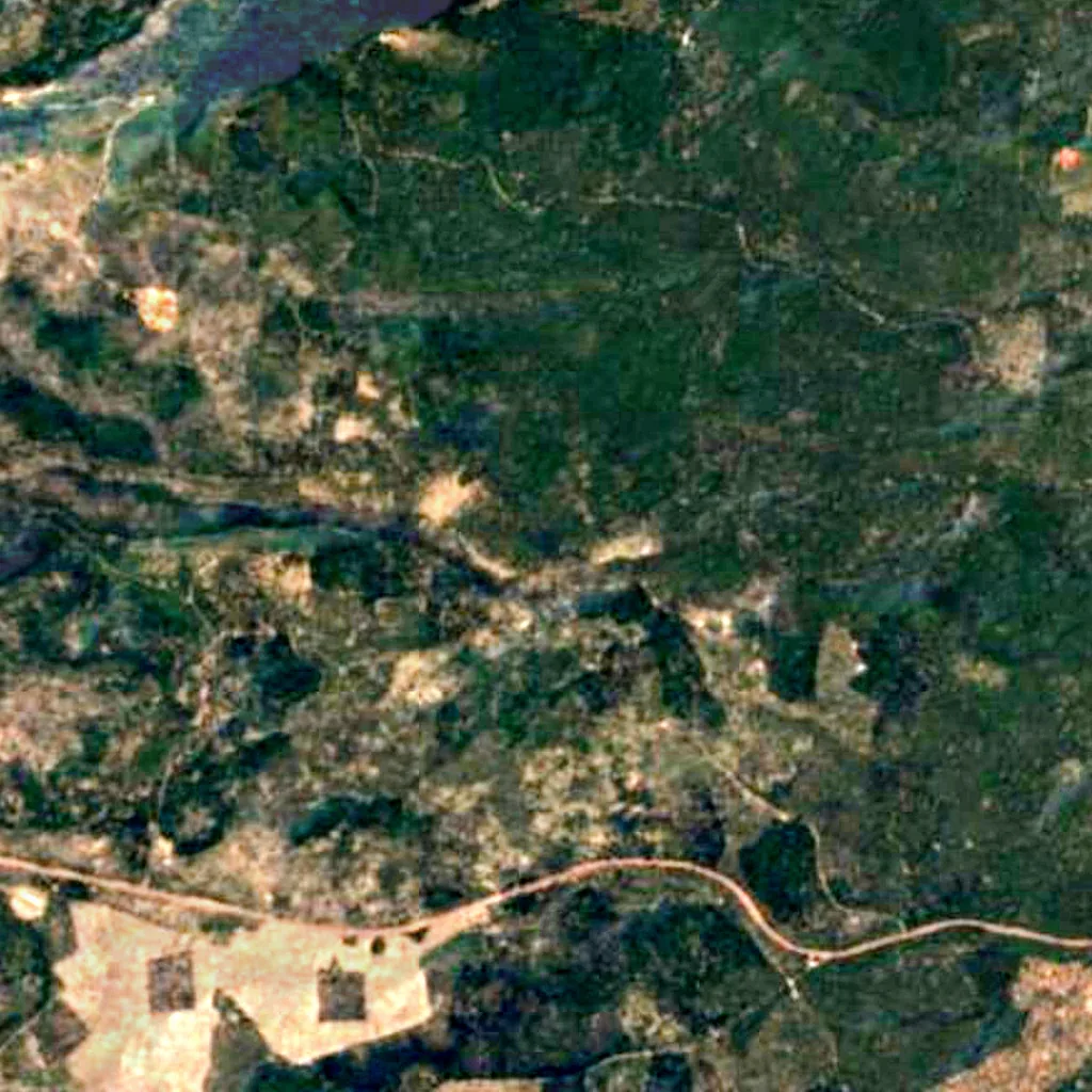 Deschutes National Forest seen from above (Sentinel-2)