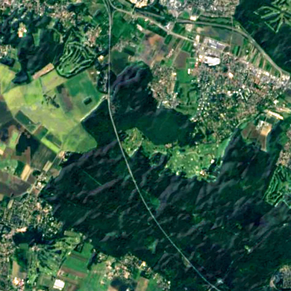 Désert de Retz seen from above (Sentinel-2)