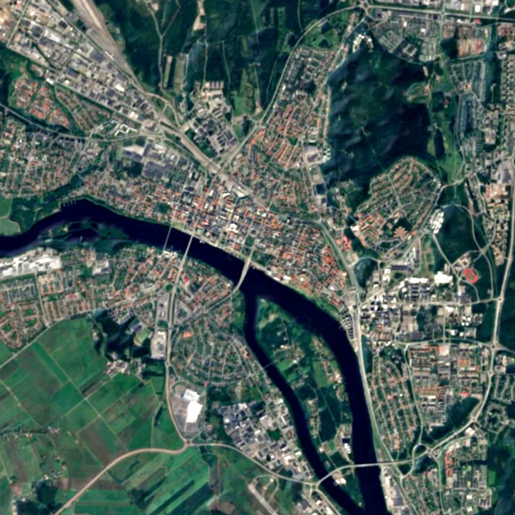 Döbelns park seen from above (Sentinel-2)