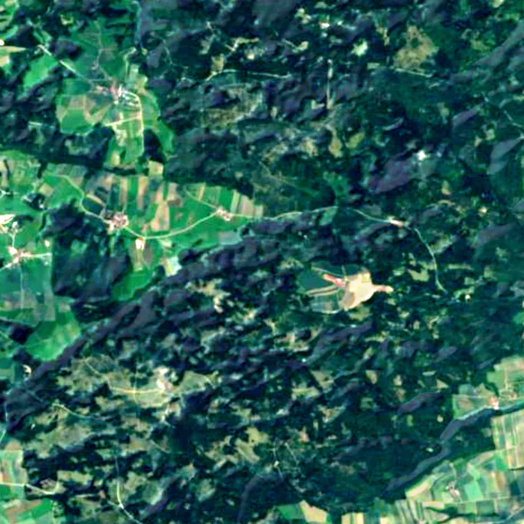 Dunkelsteinerwald seen from above (Sentinel-2)