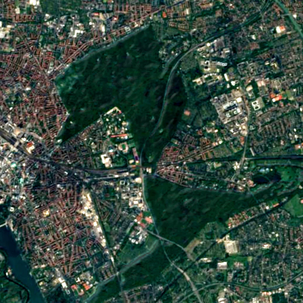 Eilenriede seen from above (Sentinel-2)