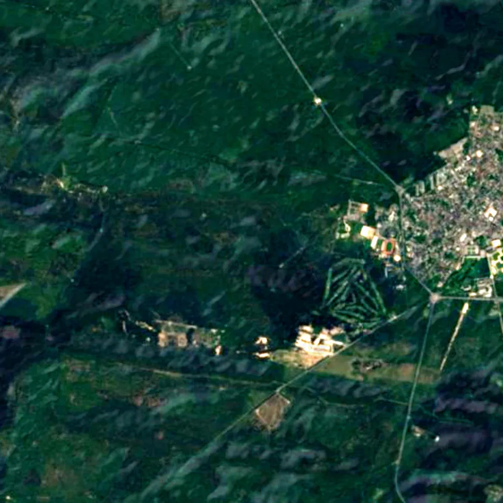 Forest of Fontainebleau seen from above (Sentinel-2)