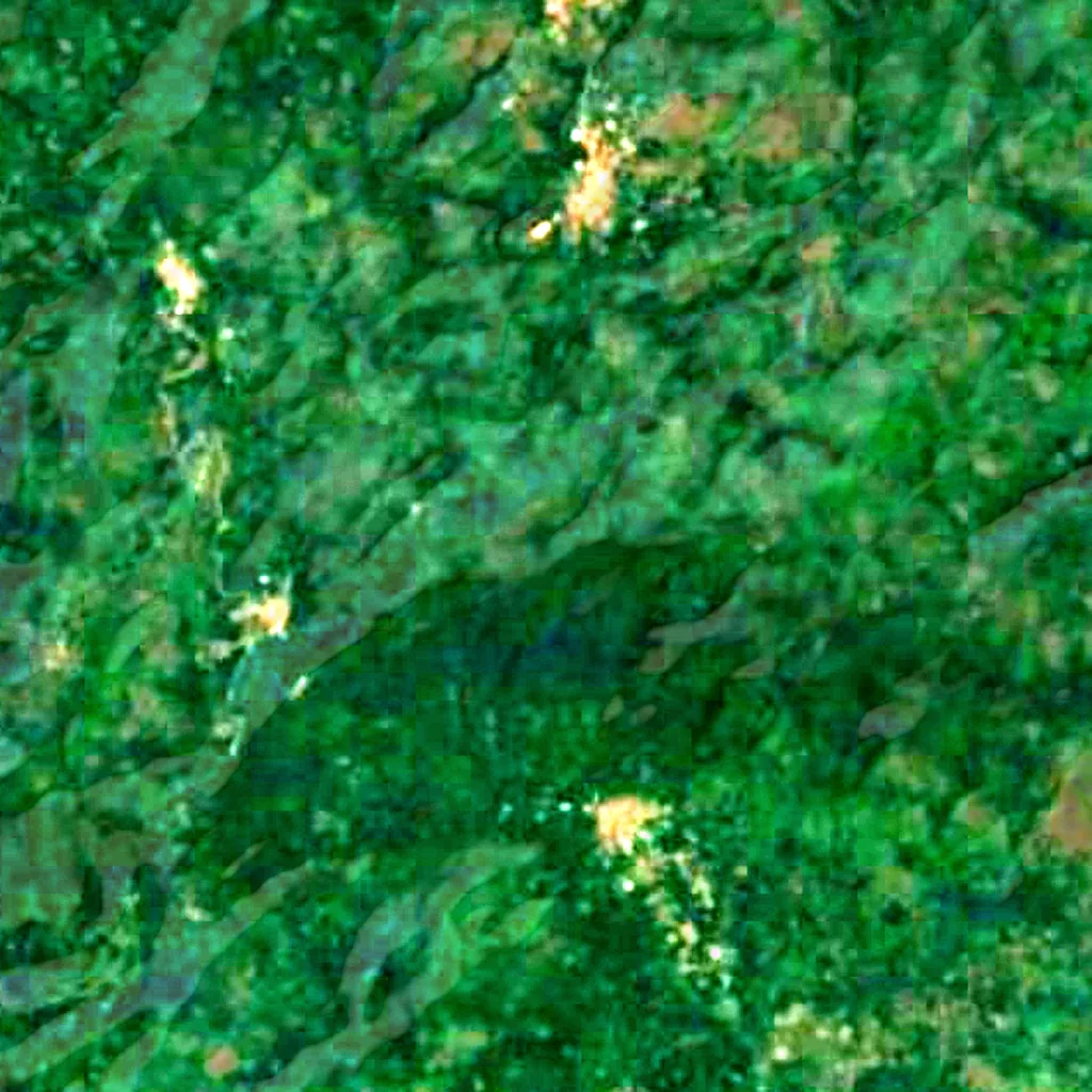 Forêt de Missahoé seen from above (Sentinel-2)