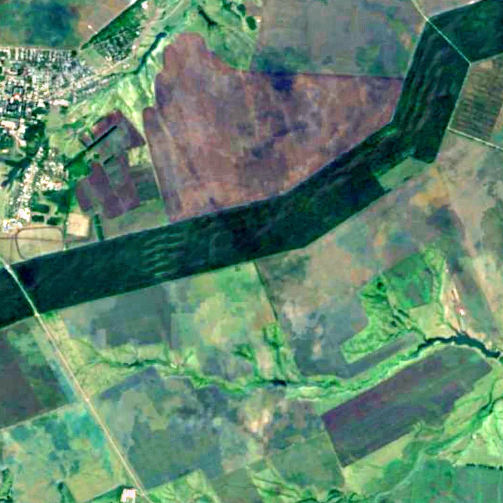 Genko's Forest Belt seen from above (Sentinel-2)