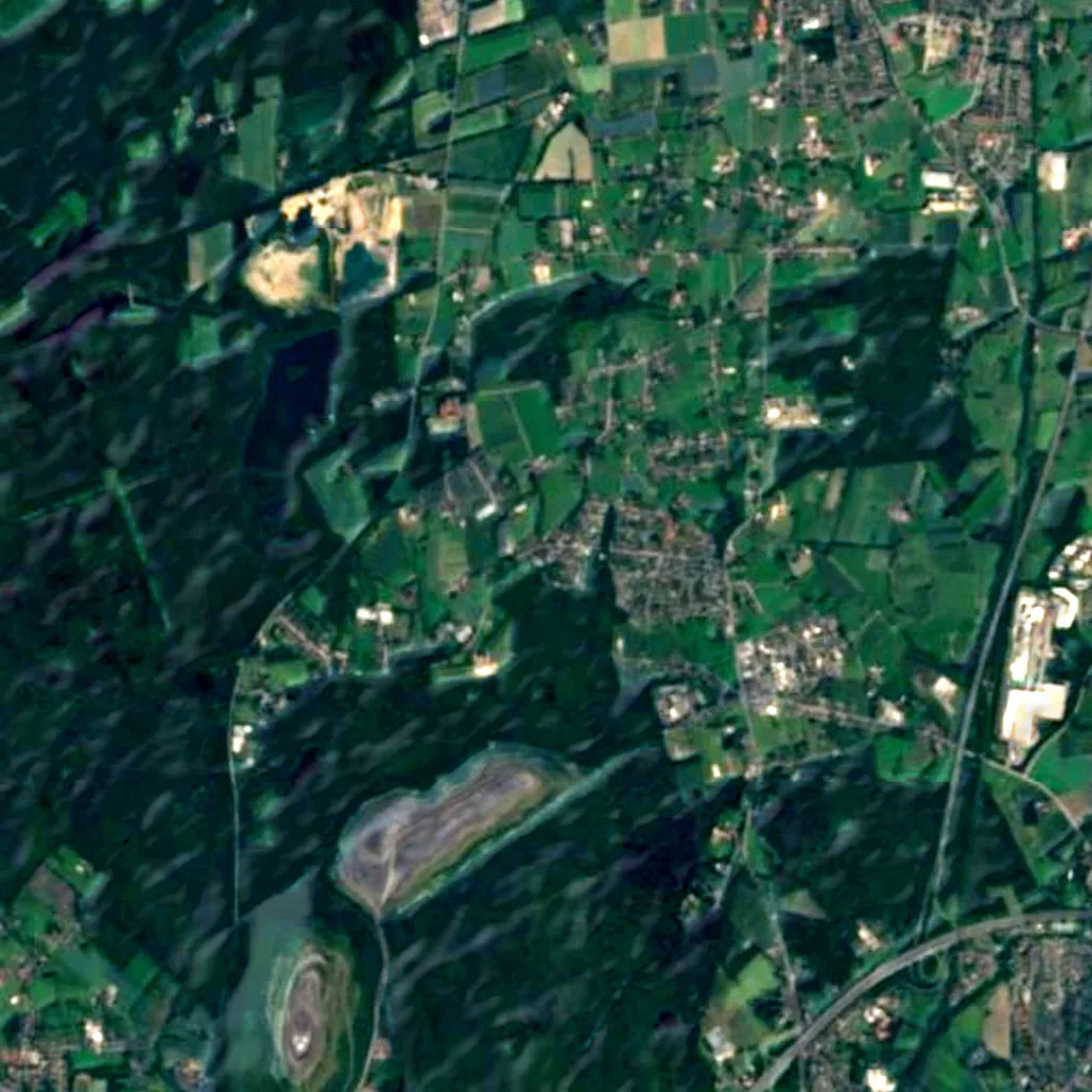 Grafenwald seen from above (Sentinel-2)