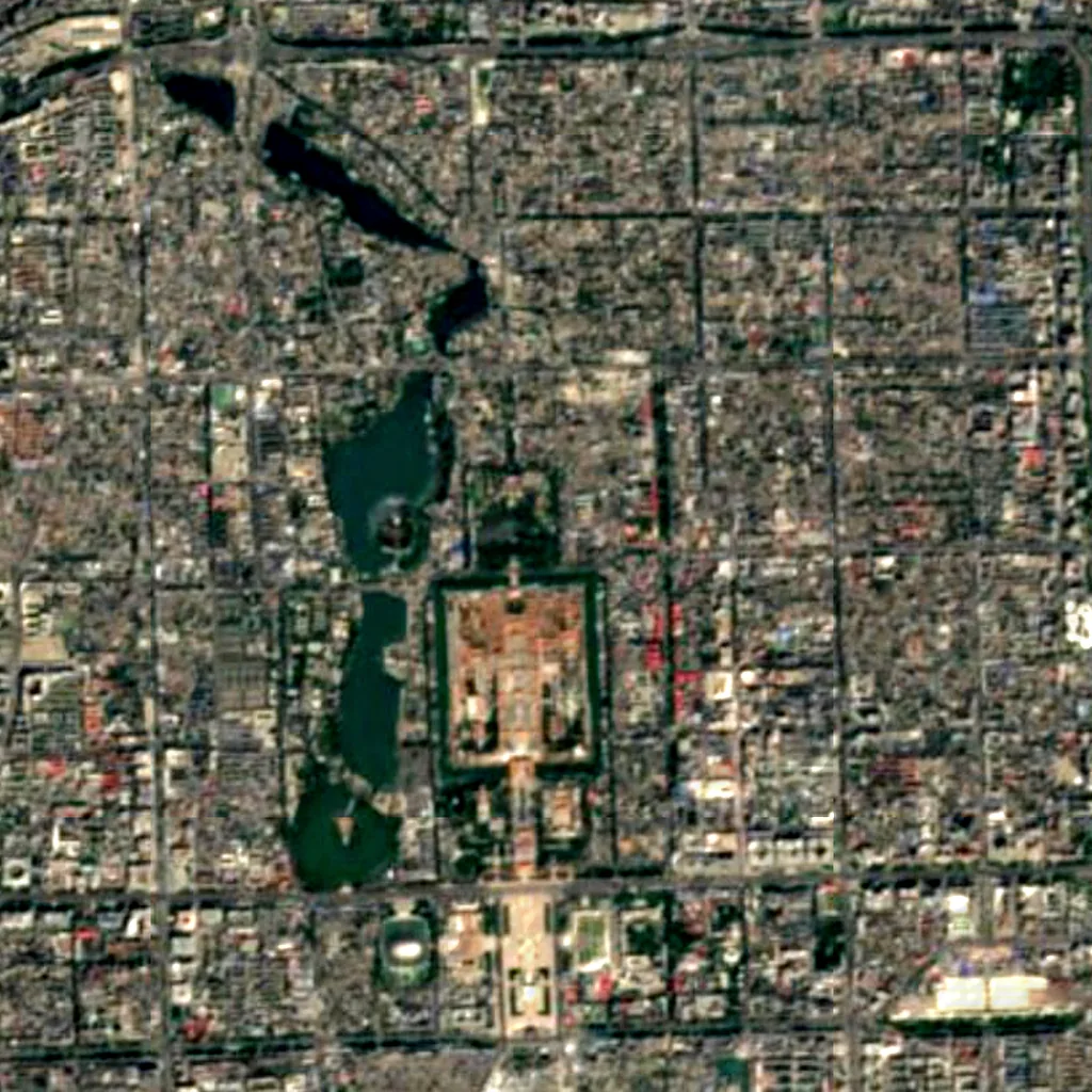 Guilty Chinese Scholartree seen from above (Sentinel-2)