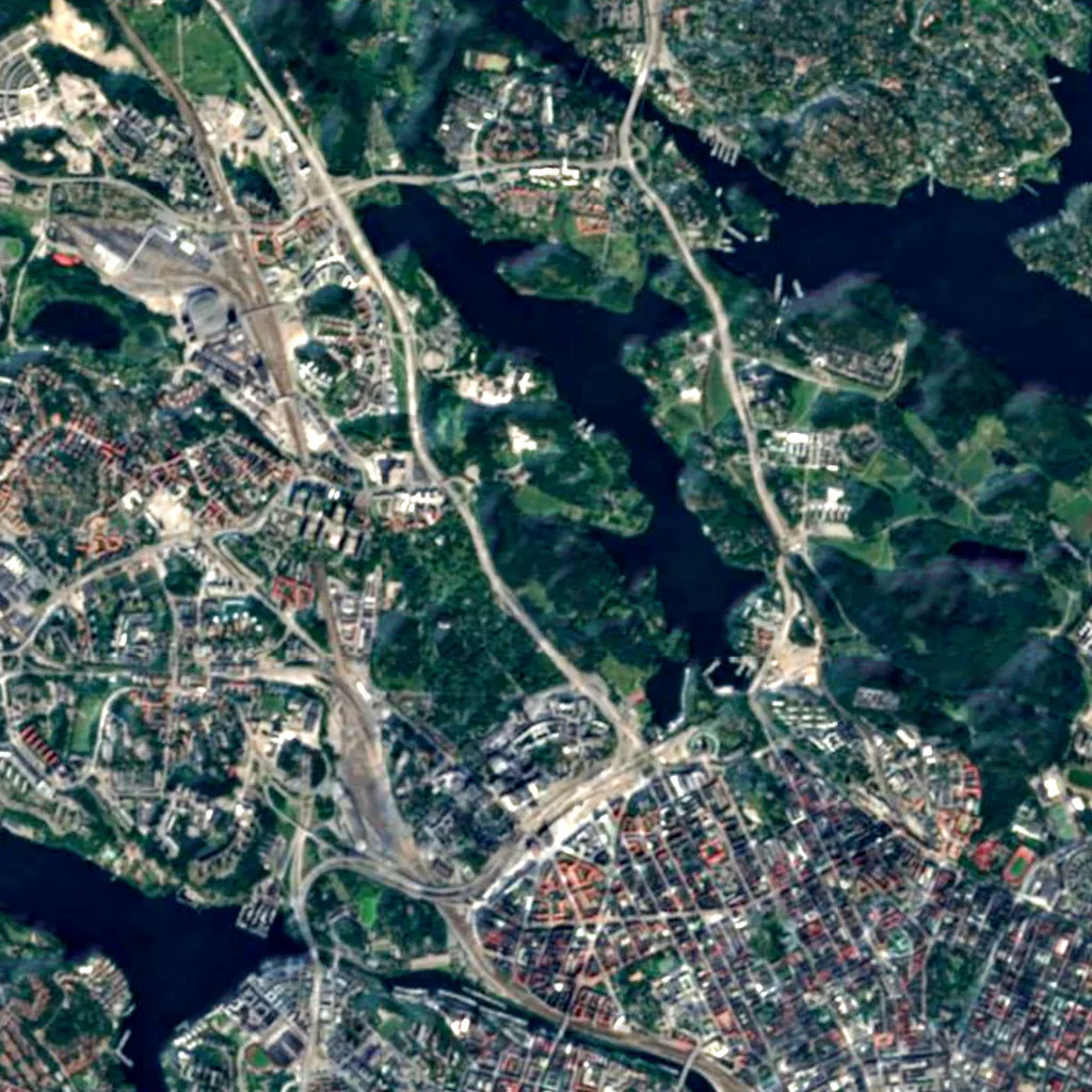 Haga park seen from above (Sentinel-2)