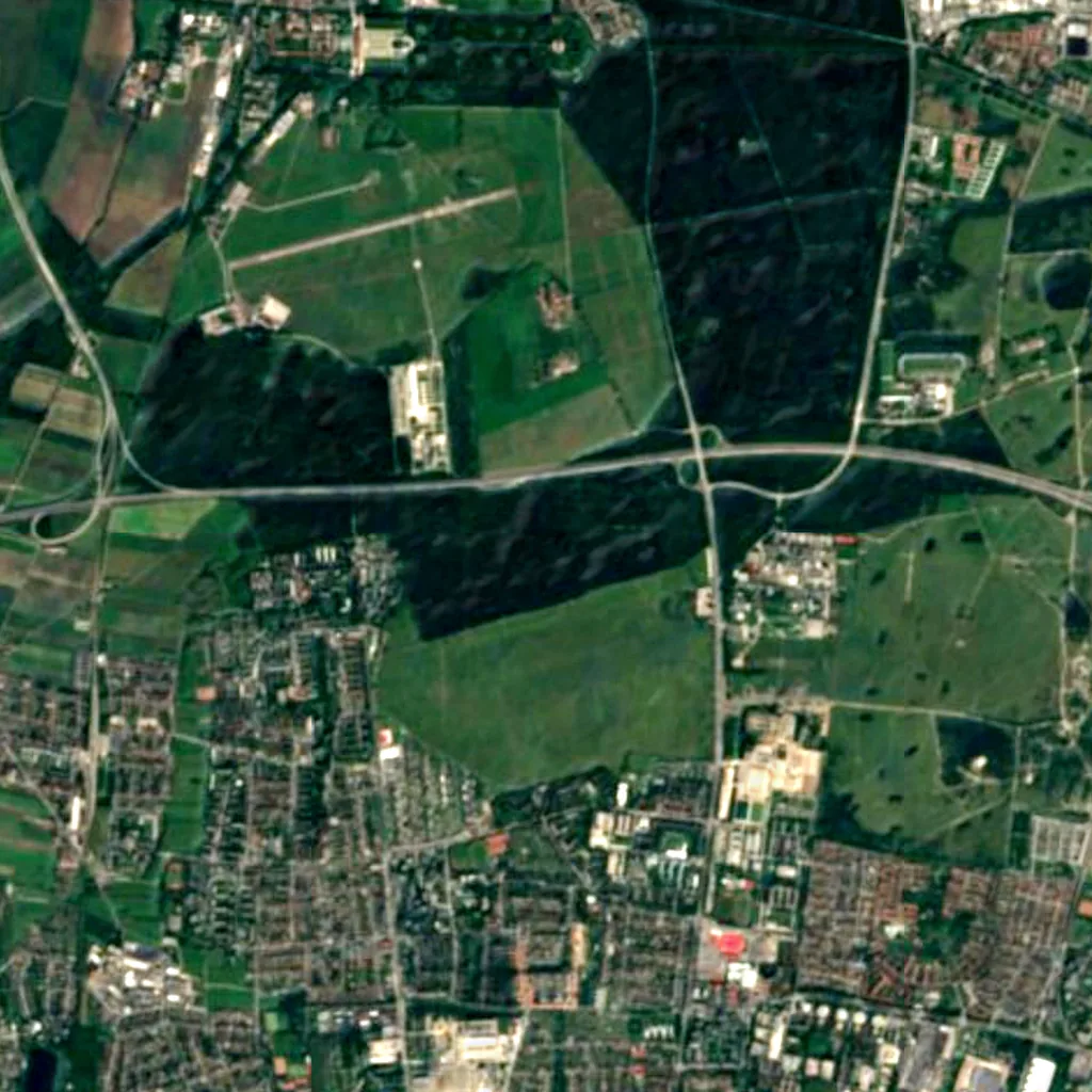 Hartelholz seen from above (Sentinel-2)