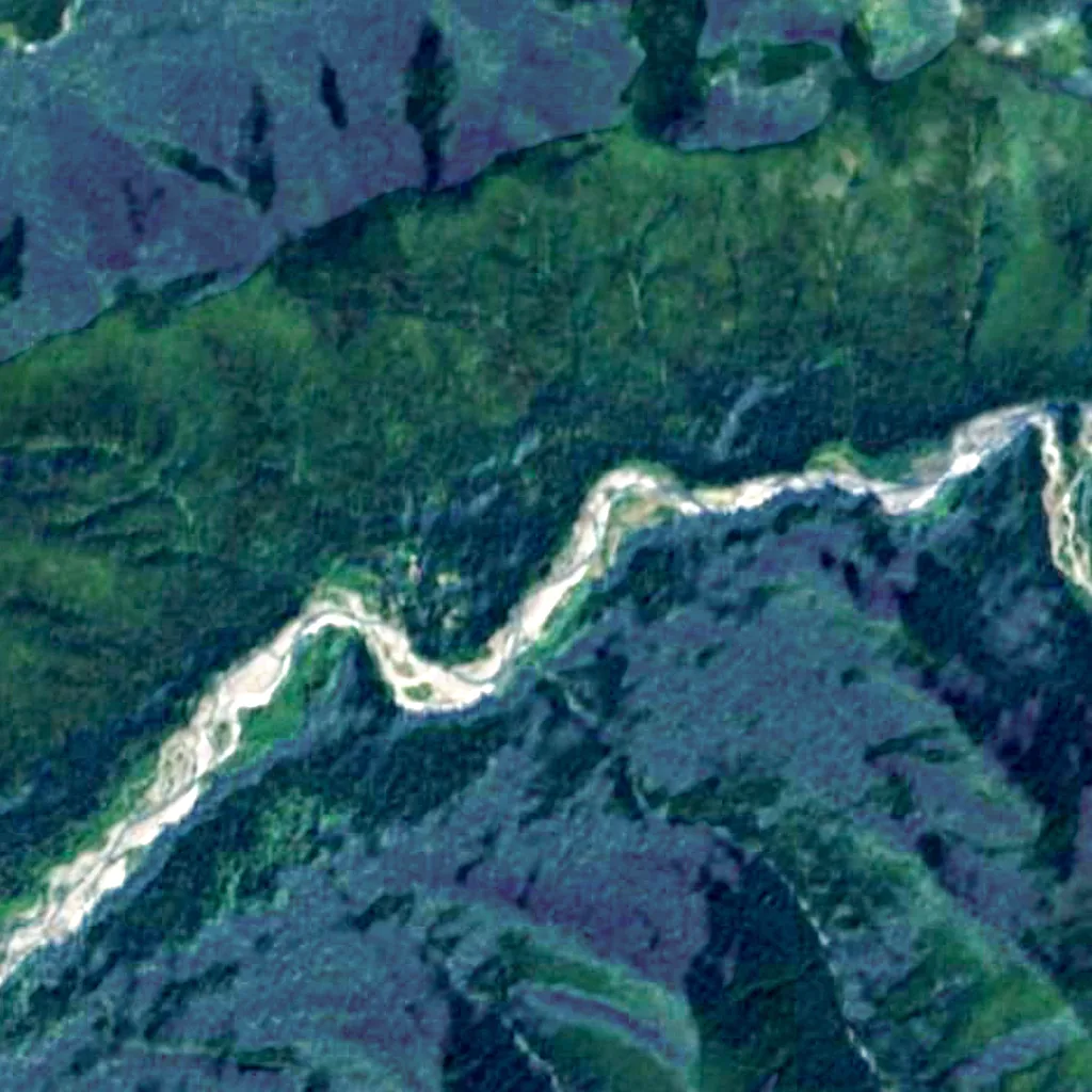 Hoh Rainforest seen from above (Sentinel-2)