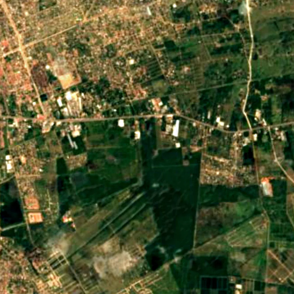 Jardín Botánico de Santa Cruz de la Sierra seen from above (Sentinel-2)