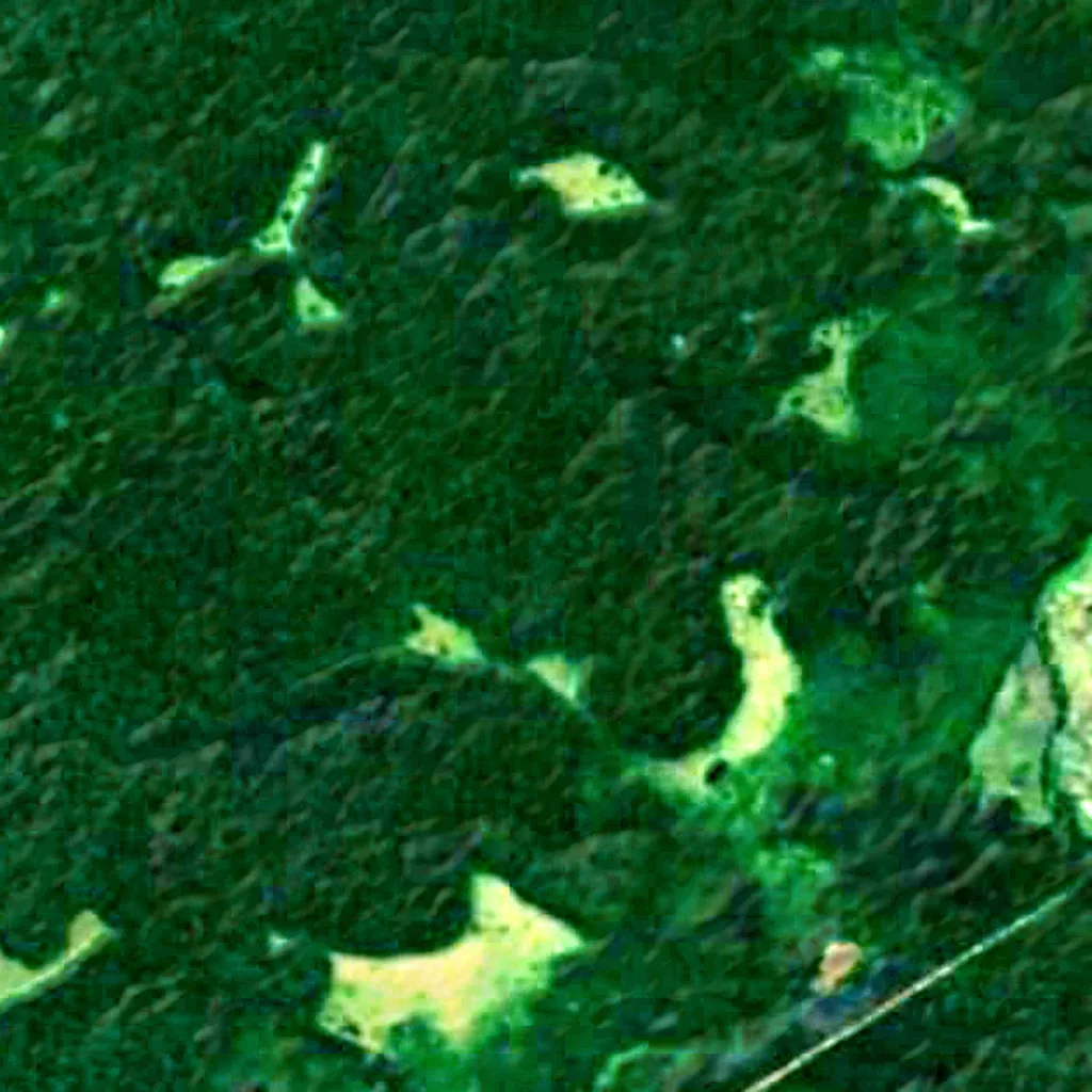 Kakamega Forest seen from above (Sentinel-2)