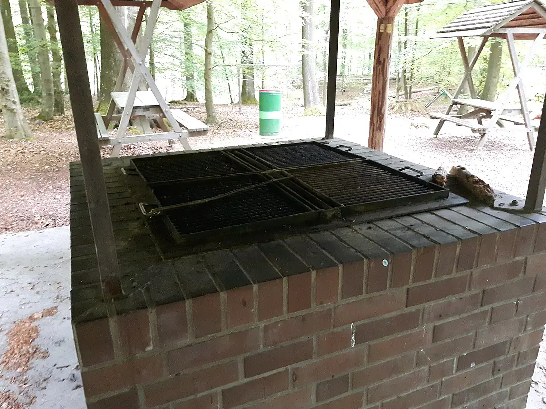 Freizeitlichtung Erholungswald Grillrost Detail