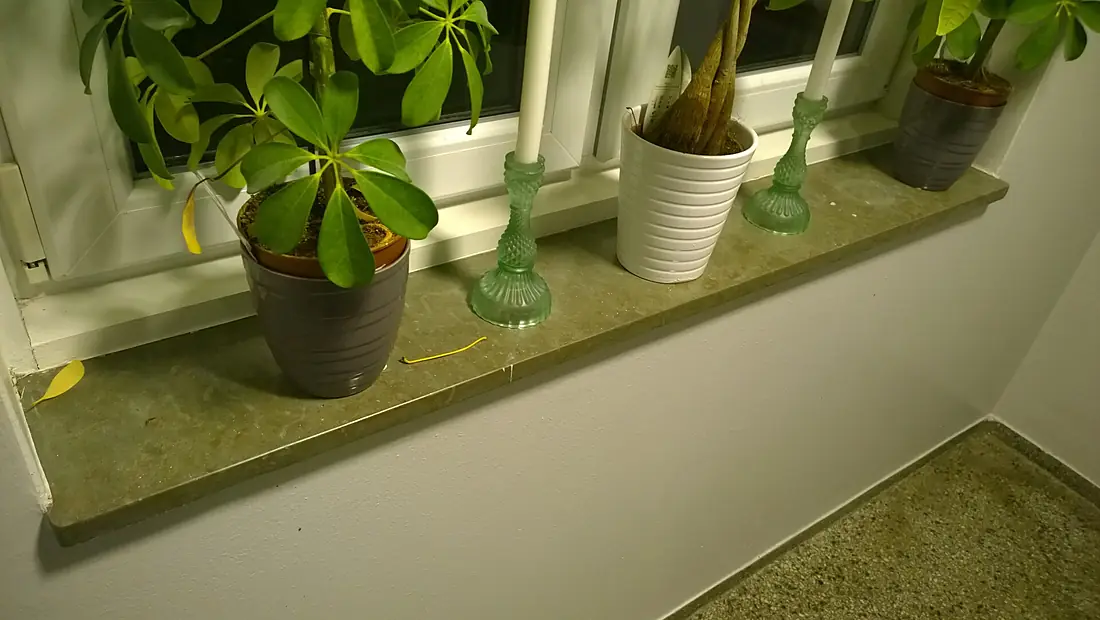 Window sill of marble from Kolmarden