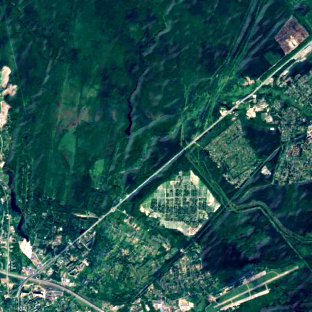 Kovalevsky Forest seen from above (Sentinel-2)