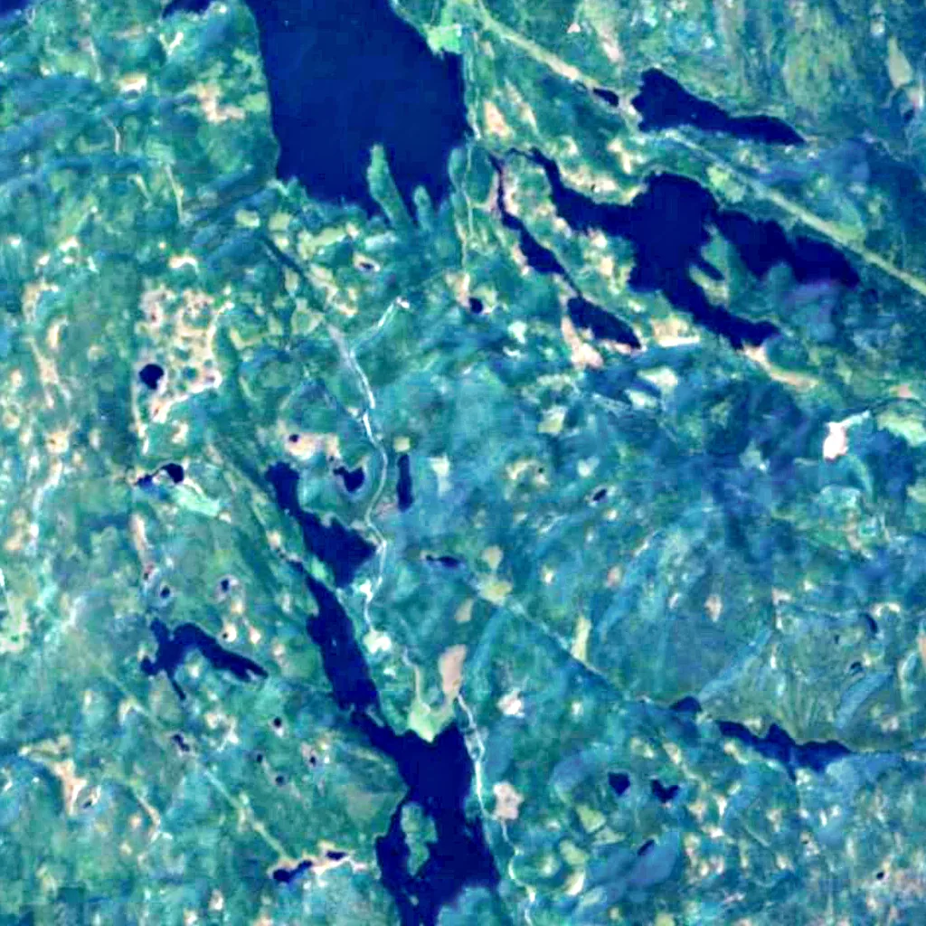Krokskogen seen from above (Sentinel-2)