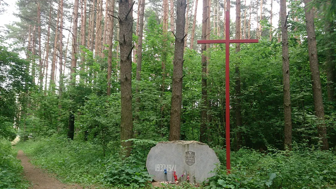 Cross at the place of mass executions of victims of Stalin regime - panoramio (1)