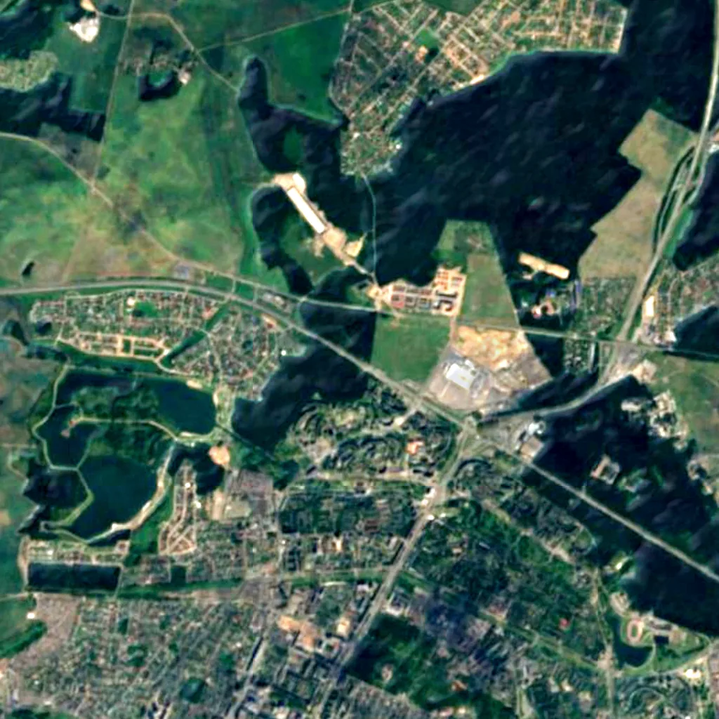 Kurapaty seen from above (Sentinel-2)
