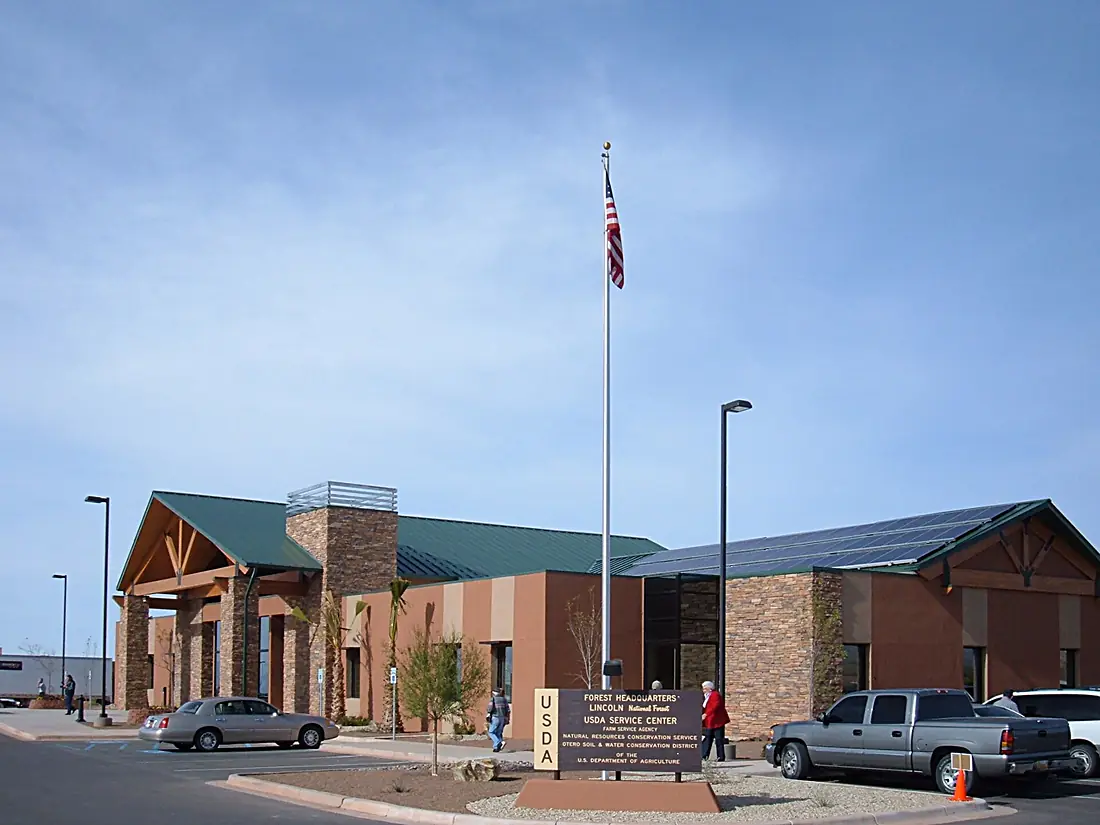 Lincoln National Forest headquarters building