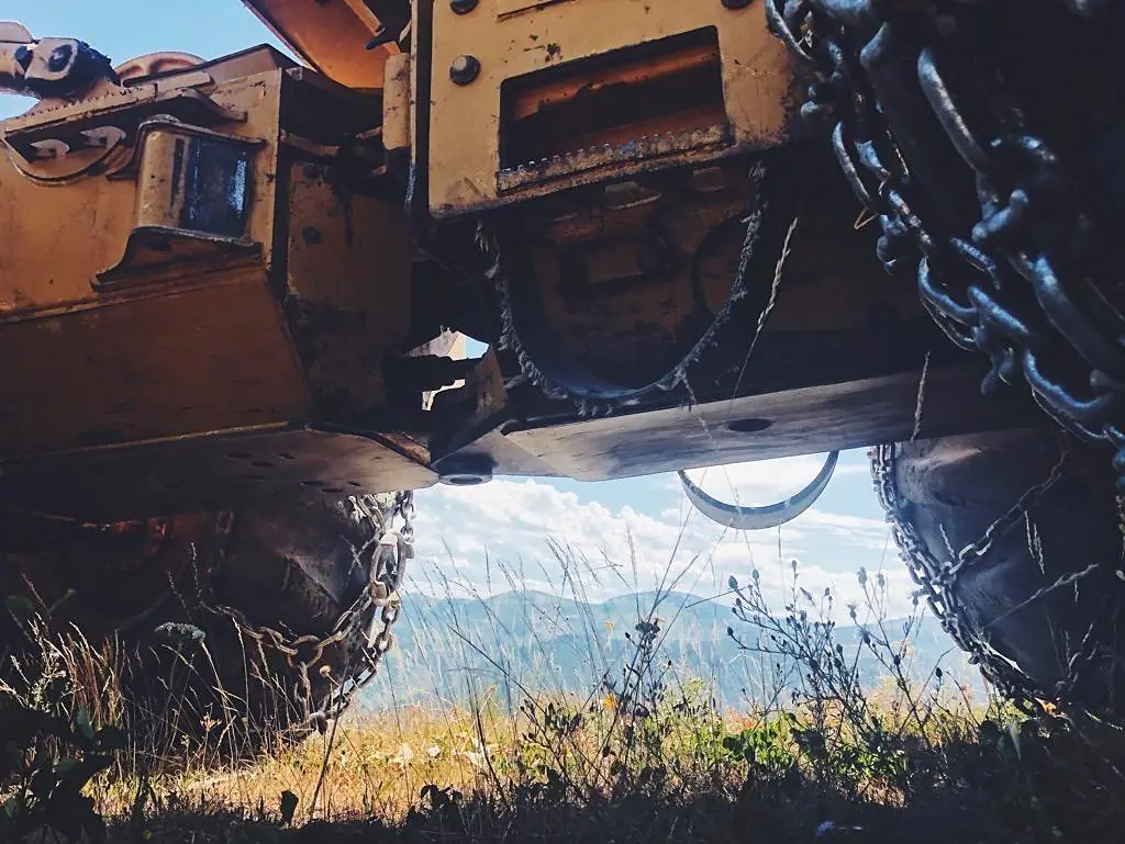 A skidder on the 2019 Beeskov Fire, Lolo National Forest (52941132245)