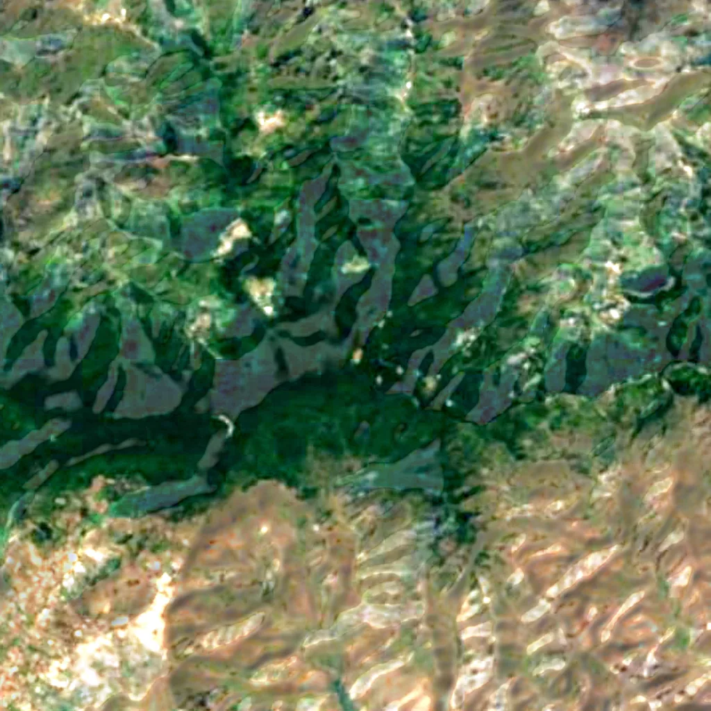 Macizo de Anaga Biosphere Reserve seen from above (Sentinel-2)
