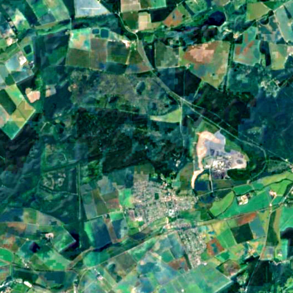 Major Oak seen from above (Sentinel-2)