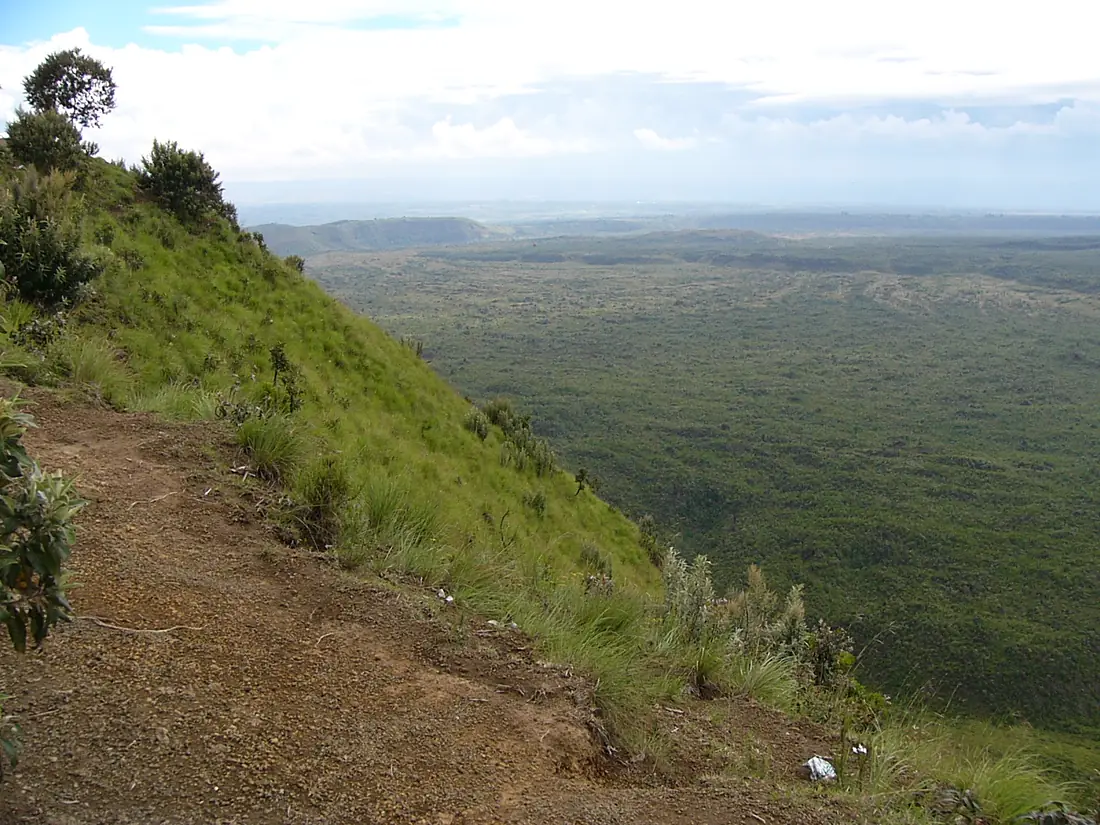 Menengai crater view from the edge