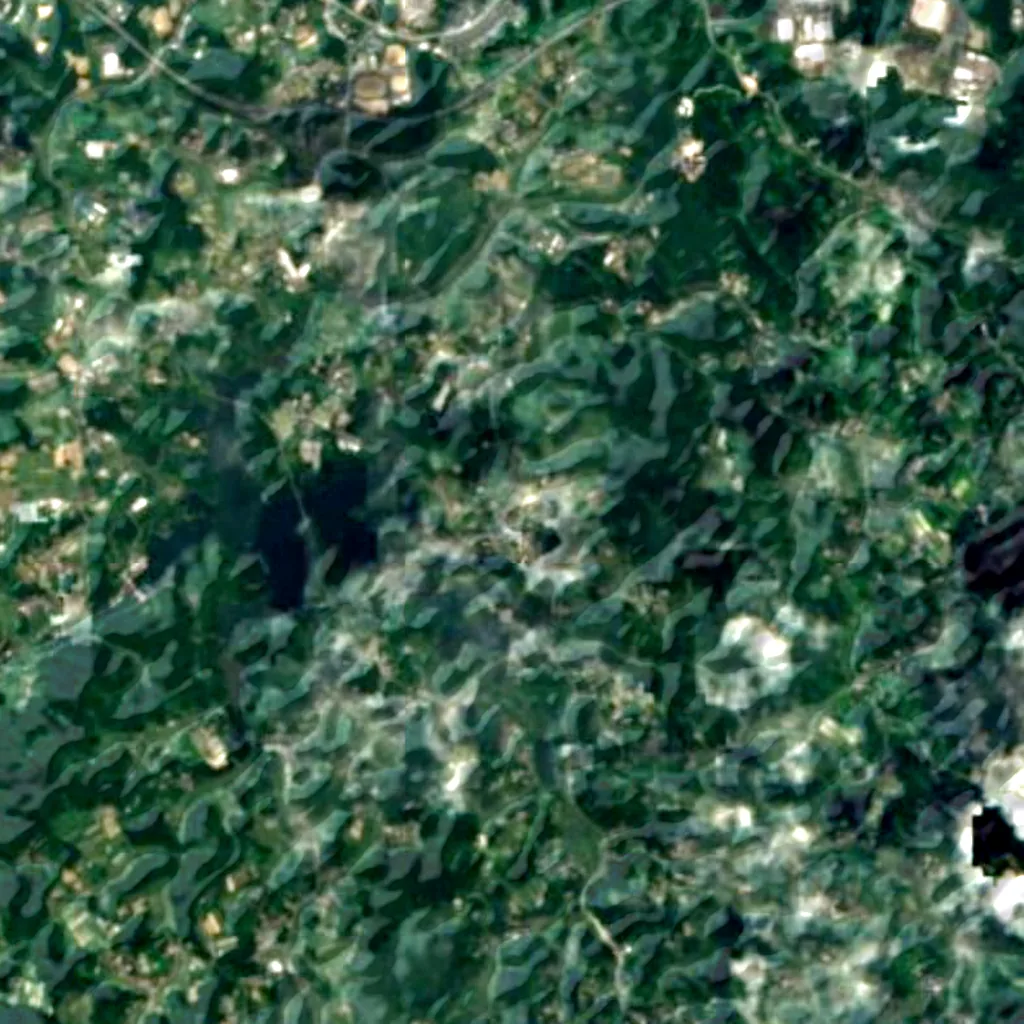 Miharu Takizakura seen from above (Sentinel-2)