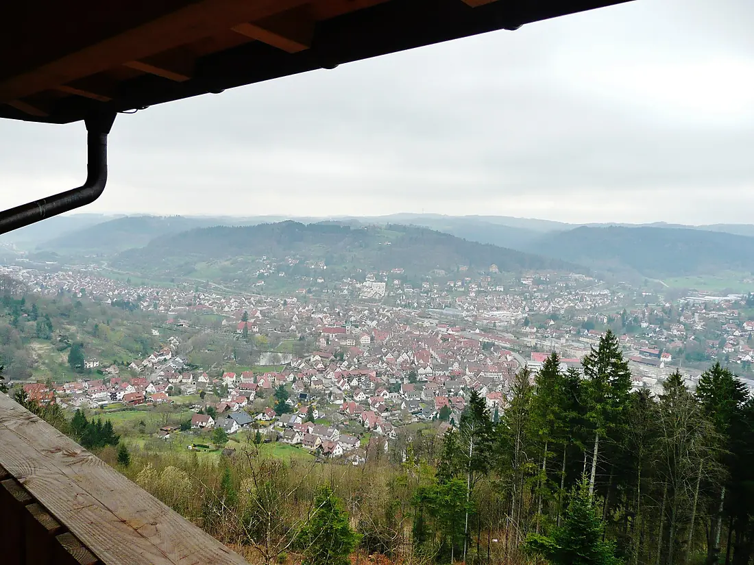Ausblick vom Riesbergturm Richtung Murrhardt - panoramio